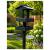 Black Real Slate Roofed Wooden Dual Bird Tables Feeding Station feeder - view 1