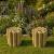 Gardening Wood Log Roll Edging Patio Border Edge 37.5cm High Pack 0f 2 - view 1