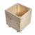 Square Wooden Planter Balcony Flower Pot Untreated - view 1