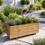 Handmade Wooden Raised Garden Planter Box 100x25x33cm - view 1