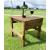 Wooden Outdoor Coffee Drinks Patio Table - view 1