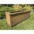 Trough Rectangle Wooden Garden Planter Extra Deep Raised - view 2