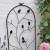 Set of 2 x Bird and Leaf Design Black Metal Garden Trellis - view 4