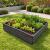 Black Wooden Raised Garden Bed 120cm x 120cm Heavy Duty Vegetable Planter - view 1