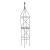 Ruddings Wood 200cm Large Black Metal Flame Garden Obelisk - view 1