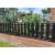 Fixed Low Picket Wooden Fencing Black - view 1