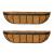 Ruddings Wood Set of 2 x 24" (61cm) Garden Wall Troughs - view 1