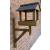 Wall Mounted Wooden Bird Table with Slate Roof - view 1