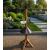 Heavy Duty Bird Feeding Station with Wooden Stand, Squirrel Baffle, Feeding Tray & Water Dish - view 3