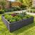 Black Wooden Raised Garden Bed 120cm x 90cm Timber Vegetable Planter - view 1