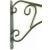 35cm Country Forged Scrolled Black Metal Hanging Basket Bracket - view 2