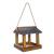 Hanging Bird Table Slate Roof Garden  Wooden Tray House Feeder - view 1