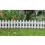 White Plastic Picket Fence - view 2