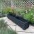 Extra Long Outdoor Rectangular Black Garden Planter  - view 1