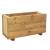 Ruddings Wood 60cm Wooden Deep Rectangular Garden Planter Trough - view 1