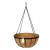 Set of 2 x 18" Metal Hanging Baskets with Chains & Coco liners. - view 2