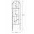 Gigha Metal Plant Support Trellis Frame Panel 140cm high - view 4