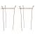 Set of 2 x 60cm h x 35cm dia Natural Metal Rust Shrub Support Rings - view 1