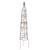 Vintage Style Garden Obelisk Frame Pyramid Rust Effect - view 1