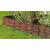 Pack of 4 Traditional Willow Garden Border Hurdle Edging 120cm x 35cm - view 2