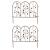 Set of 2 x Metal Garden Border Edging Bird & Leaf - view 1