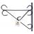 30cm Heavy Duty Hanging Basket Metal Wall Bracket - view 1