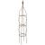 200cm Extra Large Metal Rust Flame Design Garden Obelisk - view 1