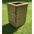 Tall Wooden Outdoor Planter Tan - view 2