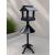 160cm Black Wooden Bird Feeding Station with Squirrel Guard Handmade Garden Bird Table  - view 3