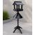 160cm Black Wooden Bird Feeding Station with Squirrel Guard Handmade Garden Bird Table  - view 1