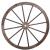 Large Decorative Burntwood Garden Wooden Wagon Wheel  - view 2