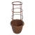 57cm Round Plastic Plant Pot with Obelisk Trellis - view 2