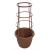 57cm Round Plastic Plant Pot with Obelisk Trellis - view 2