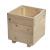 Square Wooden Planter Balcony Flower Pot Untreated - view 2