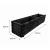 Black Rustic Log Style Wooden Trough Planter Long Heavy Duty Garden Planter 130cm - view 4