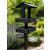 Black Real Slate Roofed Wooden Dual Bird Tables Feeding Station feeder - view 3