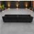 Black Rustic Log Style Wooden Trough Planter Long Heavy Duty Garden Planter 130cm - view 2