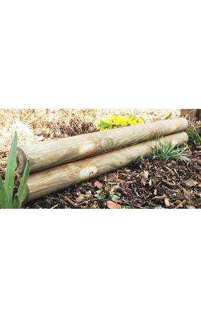 Fixed Log Panel Garden Edging Horizontal Board 14cm 4Pcs - UK Garden