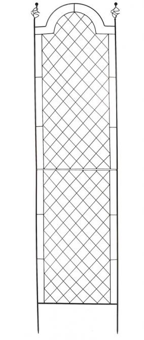 Garden Wall Trellis Spiral Design Black Large 200cm - UK Garden Products