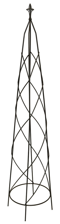 Metal Garden Black Obelisk Orton 120cm