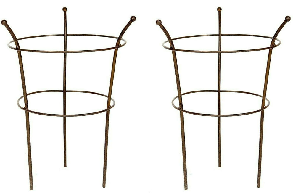 Set of 2 x Metal Garden Peony Plant Supports Cages