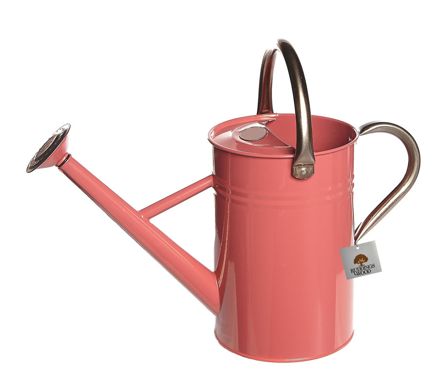 4 Litres Pink Metal Watering Can