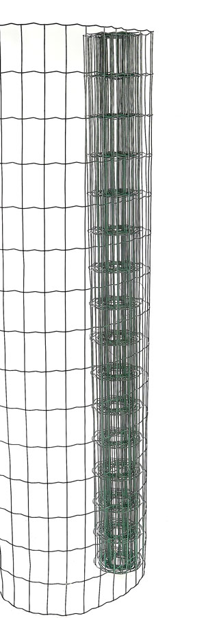 Garden Fencing Green Plastic Coated Wire Welded Mesh 5m x 1.5m