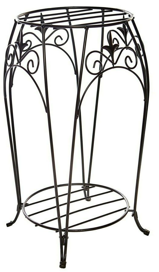 Extra Tall Scrolled Metal Tall Raised Plant Pot Stand