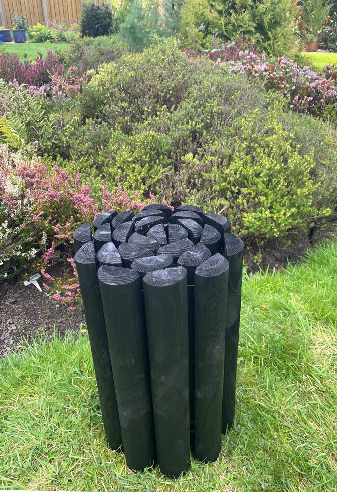 Timber Garden Lawn Border Edging Roll 45cm x 1.8m