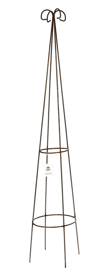 Easby Garden Obelisk Plant Support Rust 140 cm high