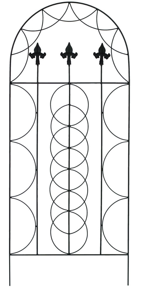 120cm High Fleur De Lys Garden Wall Trellis