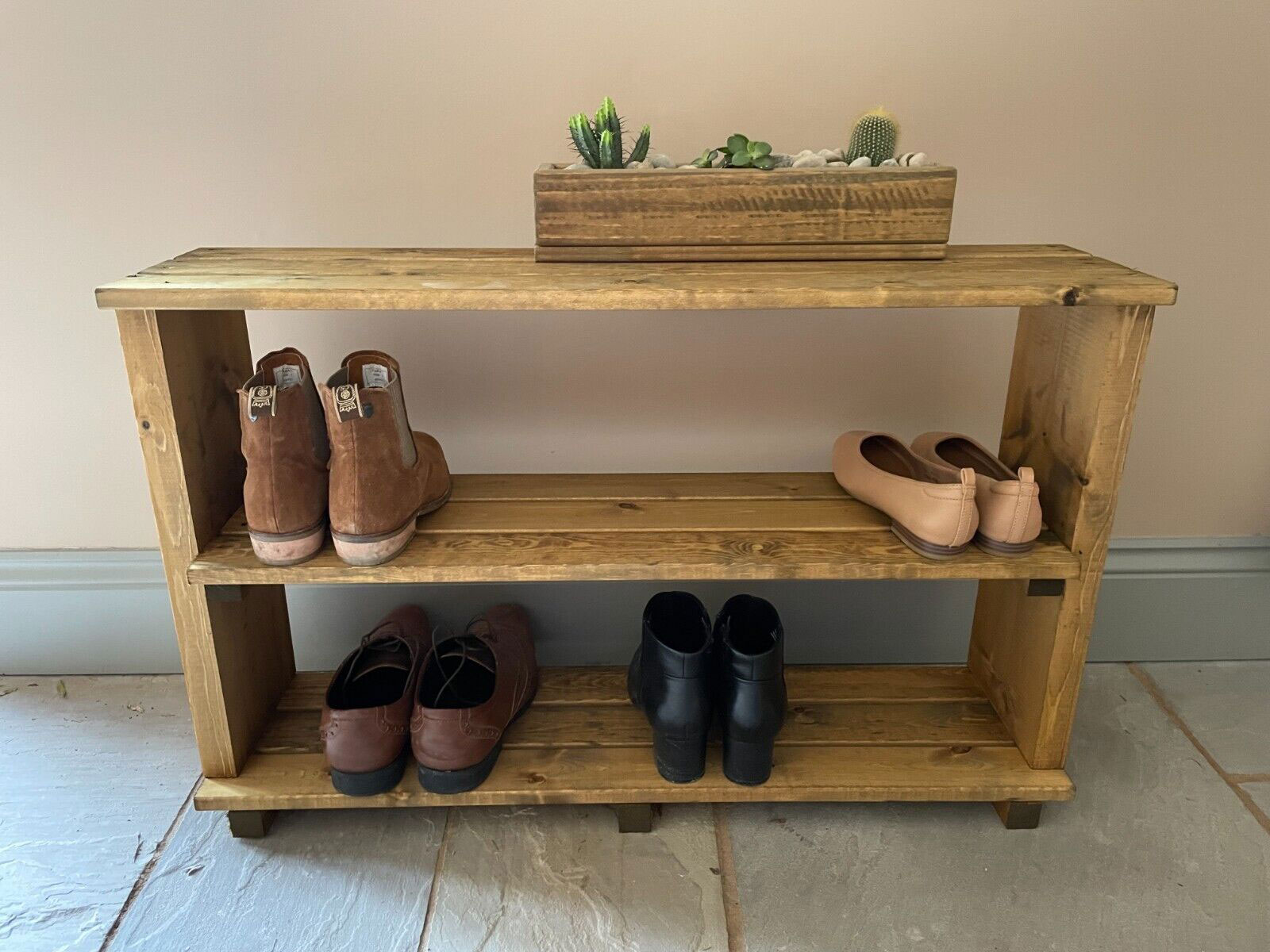 Wooden Boot and Shoe Storage Unit Ready Made