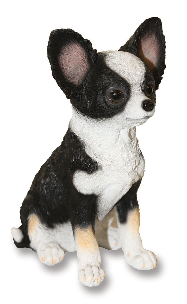 Long Haired Chihuahua dog - Garden Ornament