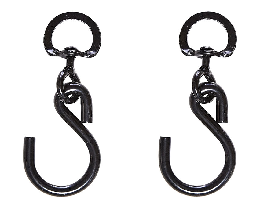 Set of 2 x Heavy Duty Hanging Basket Swivel Hooks - UK Garden Products